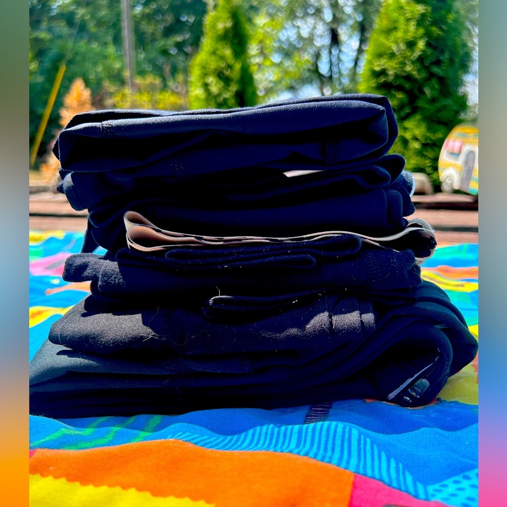 Bundle of women’s small black Nike yoga pants, leggings and compression pants